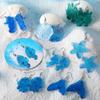 Ocean Series Earring Molds Resin Jewelry Molds,Earring Silicone Mold for w/ Hole for DIY Resin Jewelry,Pendant,for Key C