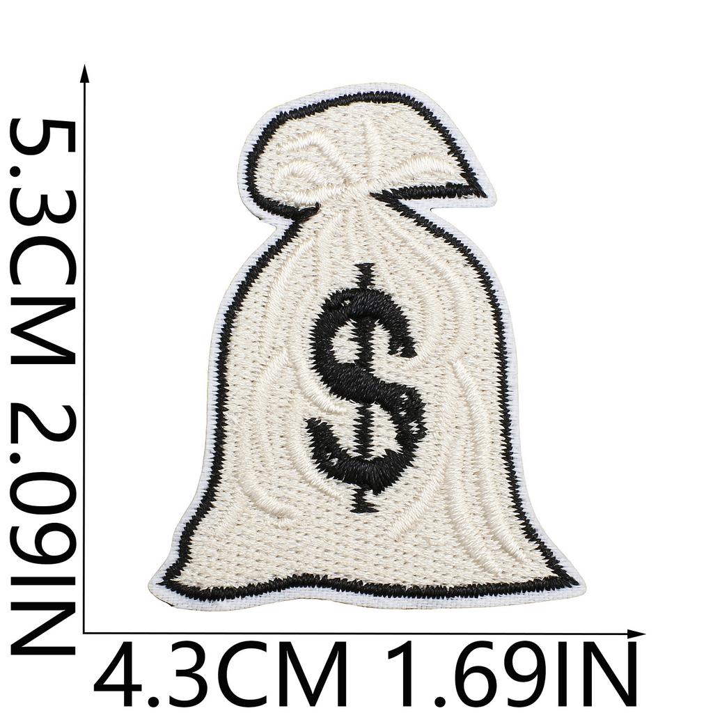 52 Pezzi Stoffa Ricamata Mista Tema Western Denim Adesivo Stile Punk Teschio Patch Adesivo Decorazione Vestiti Cactus
