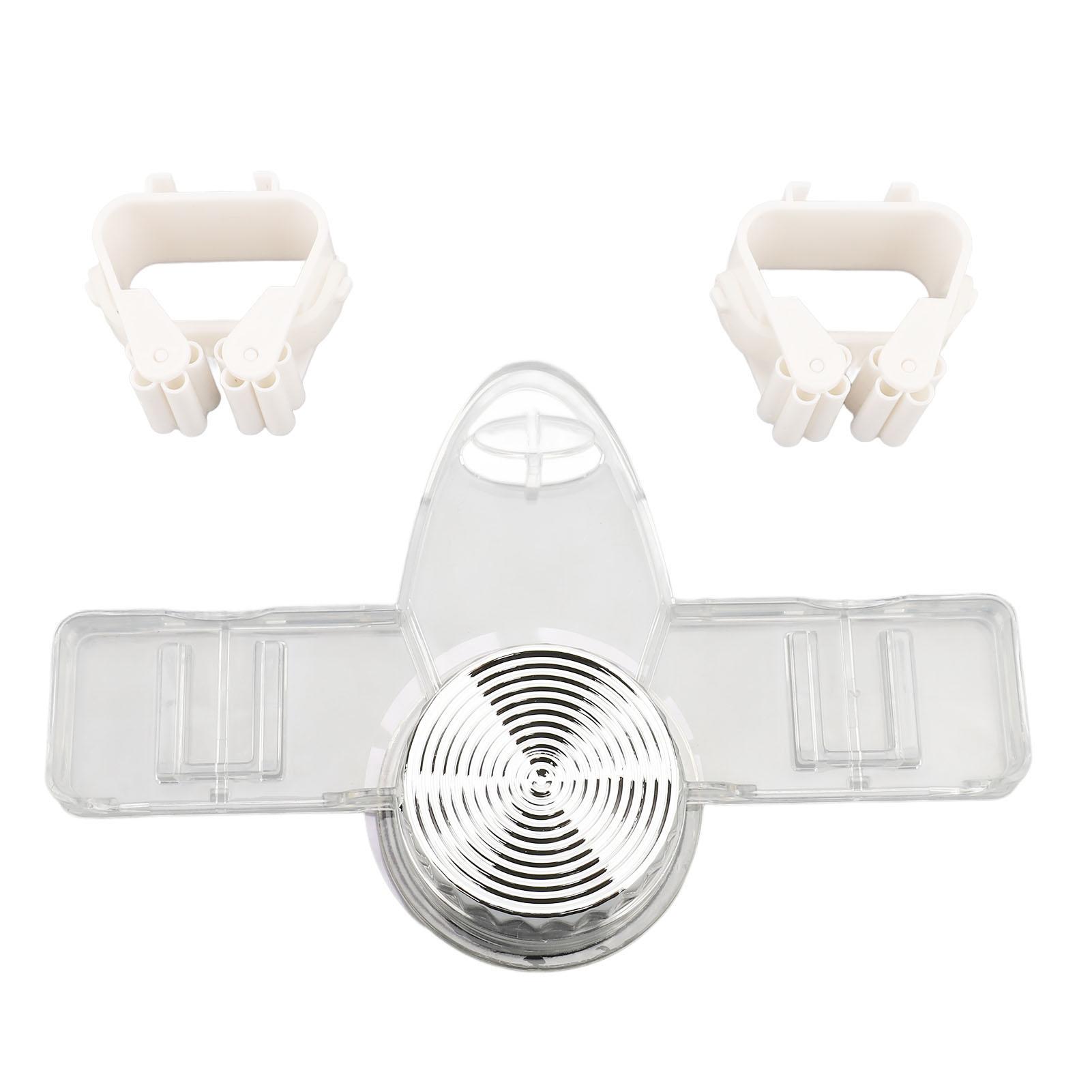 Broom and Mop Holder Suction Cup Wall Mounted PET 2 Hangers Broom and Mop     for Bathroom Kitchen Garden Laundry Room