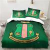 3D Print Alpha Sorority Kappa Alpha AKA Bedding Set Single Twin Full Queen King Size Bed Set Aldult Kid Bedroom