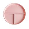 Wheat Straw Portion Control Plate - Three-Compartment Fat-Reducing Round Plastic Plate