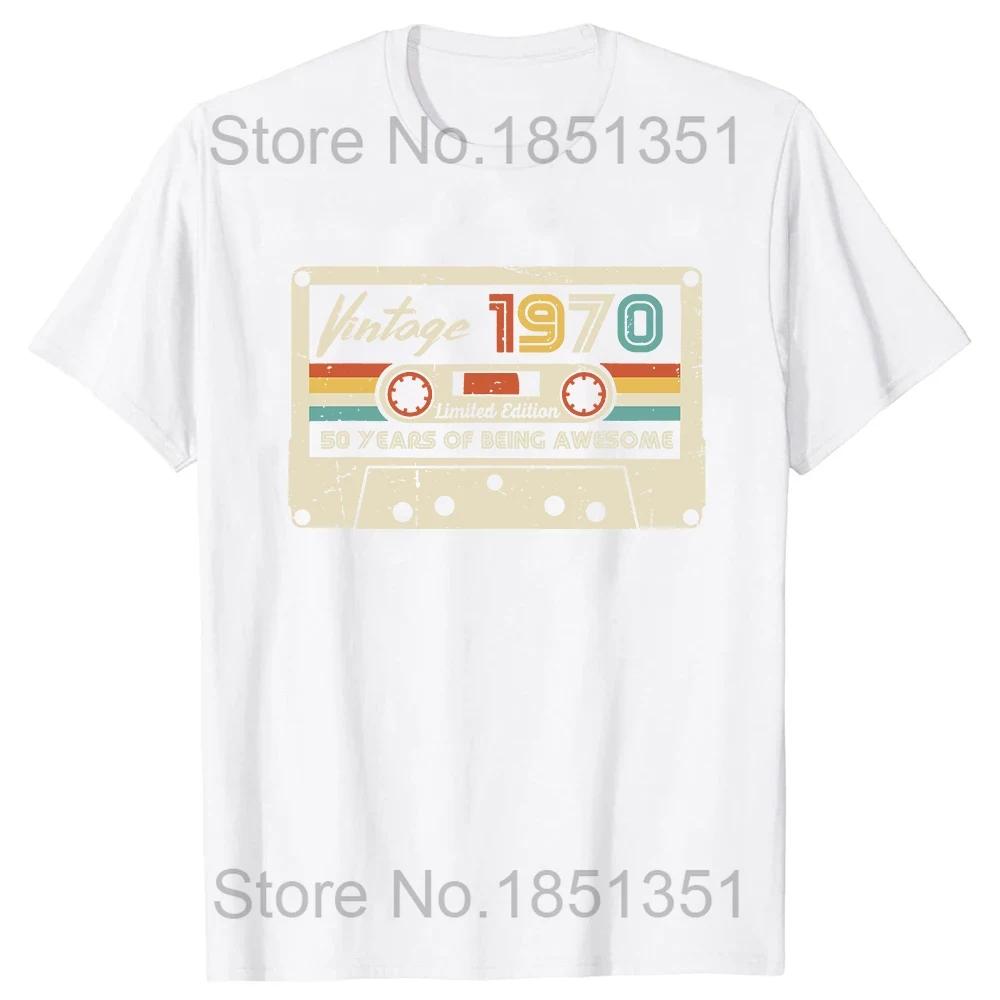 Unisex Hergestellt 1970 Geburtstagsgeschenke 54 Jahre alt 54. Geburtstag Geschenk T-Shirt Unisex Bedrucktes T-Shirt Mode Kurzarm Jubiläums-Tee Tops