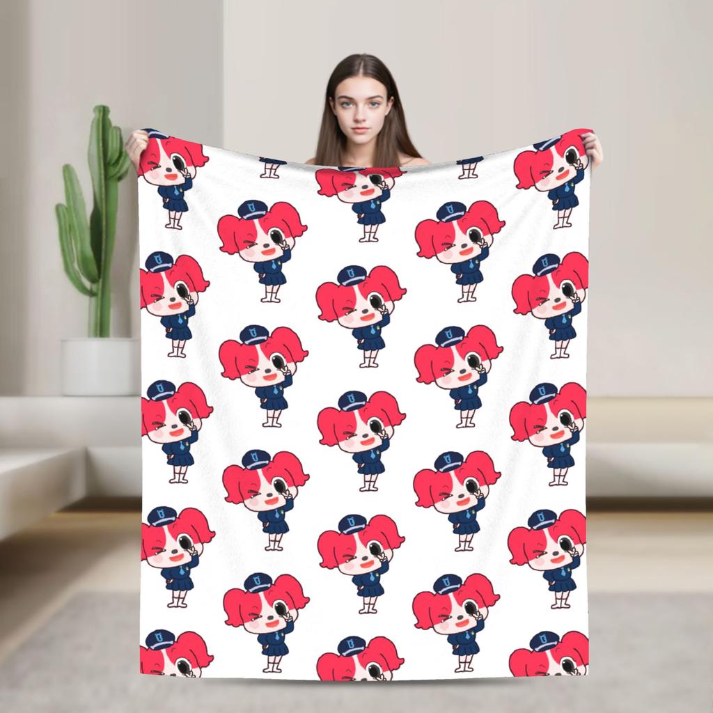 Sheriff Labrador Dog Blanket Cover Cartoon Flannel Throw Blankets Bed Sofa Decoration Ultra-Soft Warm Bedspread