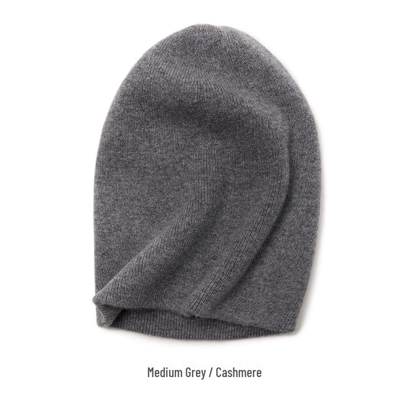 Unisex 100% Cashmere Double-Layer Striped Hat - New Autumn/Winter Style One Size
