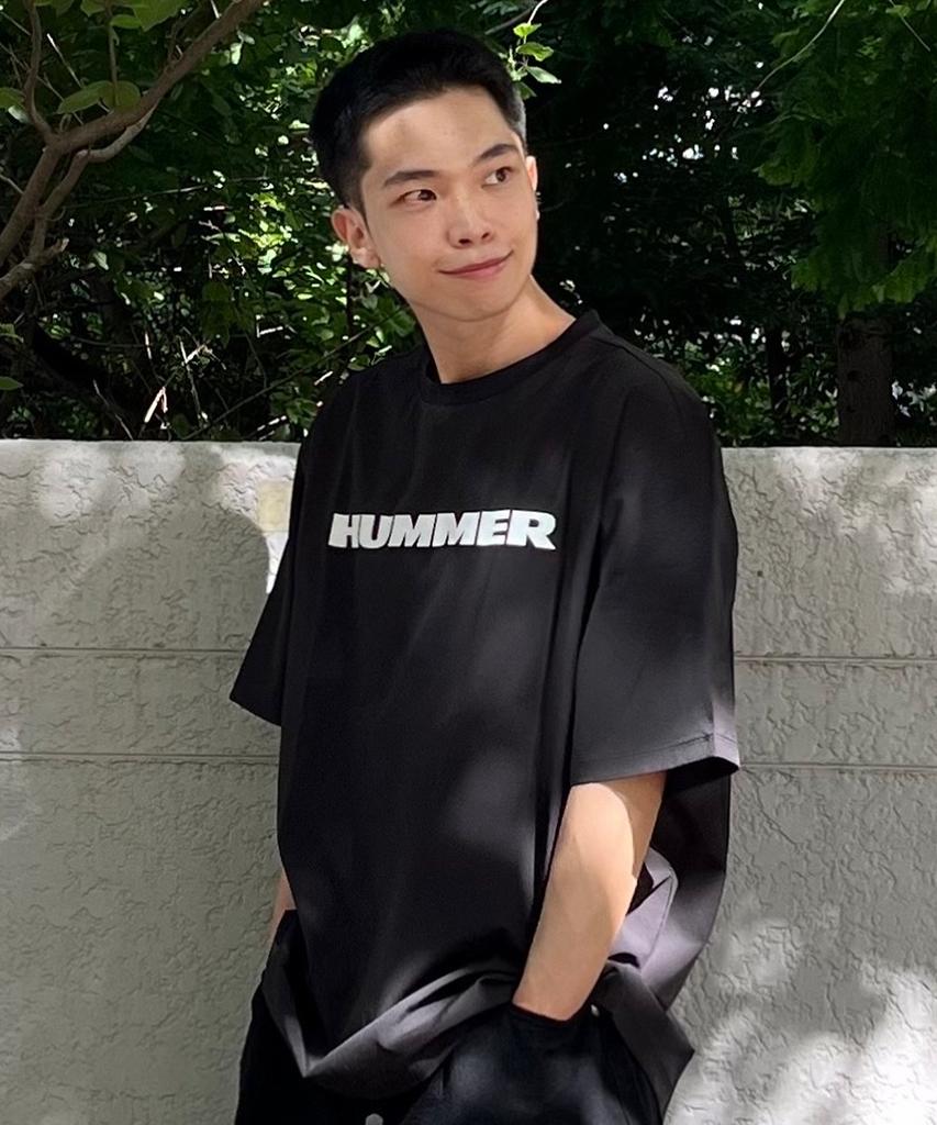 Hummer Signature Logo Cooling Woven Short Sleeve T-Shirt Black