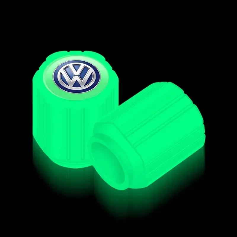 Voor VOLKSWAGEN VW Polo B5 2025 Heet Voor Volkswagen Fluorescerende Auto Ventieldopjes Bandenventieldopjes Steel Cover Voor Volkswagen Sagitar G