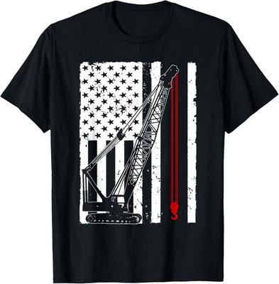 Crane Operator Design For Men US Heavy Equipment Crane Lover Unisex T-Shirt