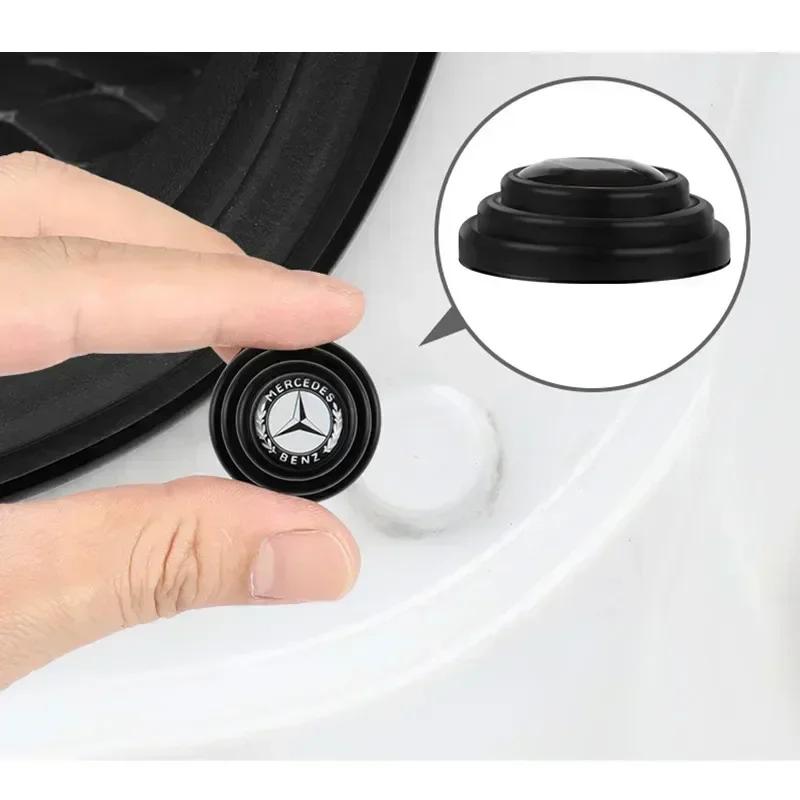 Car Silicone Door Shock Stickers Absorber Soundproof Buffer Pier For Mercedes Benz B/C/E/S Class A Class C200L GLC GLK CLA GLA
