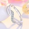 NEW 925 Sterling Silver AAA Zircon Rings For Women Love Heart Engagement Wedding Ring Luxury Charm Fashion Jewelry Party Gift