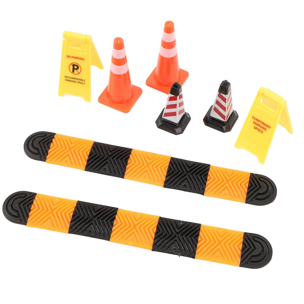 1/18 1/24 Climbing Car Mood Piece Speed Bumps Ice Cream Cones Warning Signs Model Car Scene Accessor