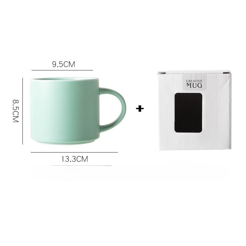 

Nordic Simple Solid Color Mug Morandi Color Ceramic Mug Couple Coffee Mug 401-500ml жовтий