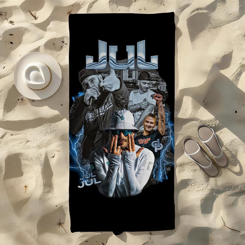 

Hot French Rapper Jul D&P a vie Towel For Swim Yoga Gym Quick Drying Soft and skin-friendly Beach Towels All-Season W30*H60(CM)