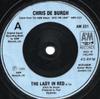 7inch Record CHRIS DE BURGH  Lady In Red AM331 AM 1986 UK Rock Used