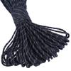 31m Reflective Multi Function Paracord Lanyard 9 Strand   Rope for Camping Hunting(Black)