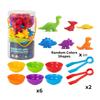 Dinosaur Toys Count Toys That Can Match Games, Sorting Bowls for Learning Activities Math, Color Sorting, Educational