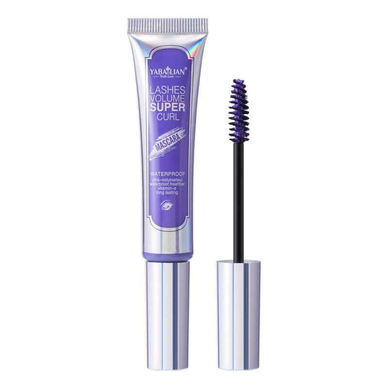 Colored Mascara Set Thick Waterproof Long Curling Mascara Halloween Stage Makeup Silk Fiber Mascara