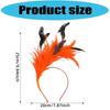 Feather Headwear With Bright Color For Theme Event Gathering Bendable Hairhoop for Festival Celebration