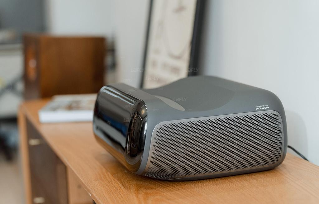 JMGO O2 Ultra 4K Ultra Short Throw Laser Projector - 2800 ISO Lumens, 2800:1 Contrast, Dolby Audio, Smart Home Theater for Living Room