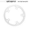 Litepro Folding Bike Crankset with Round Chainrings: 45T, 47T, 53T, 56T, 58T - Square Hole Design