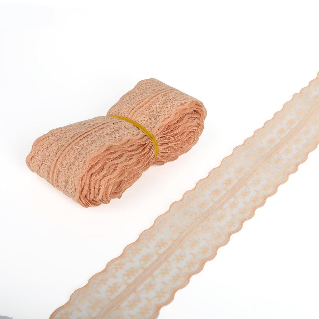 4,5 CM Nastro di Pizzo Bordino di Pizzo Tessuto Fai da Te Pizzo Ricamato Accessori da Cucito Decorazione