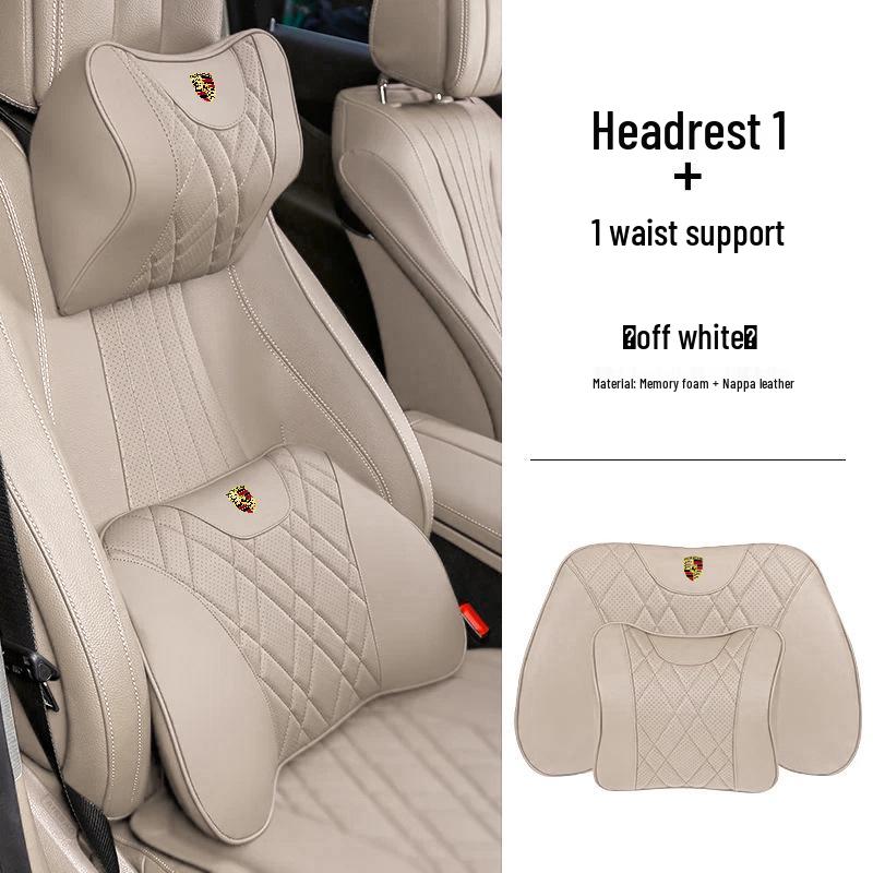 Porsche Cayenne, Macan, Panamera, 911/718 Car Headrest & Lumbar Support Cushions