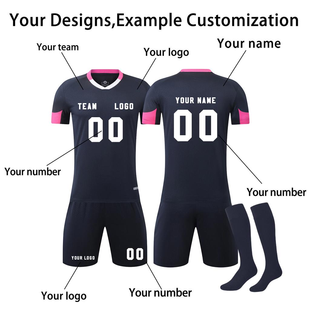 Φόρμες ποδοσφαίρου DIY Τριών τεμαχίων για ενήλικες και παιδιά