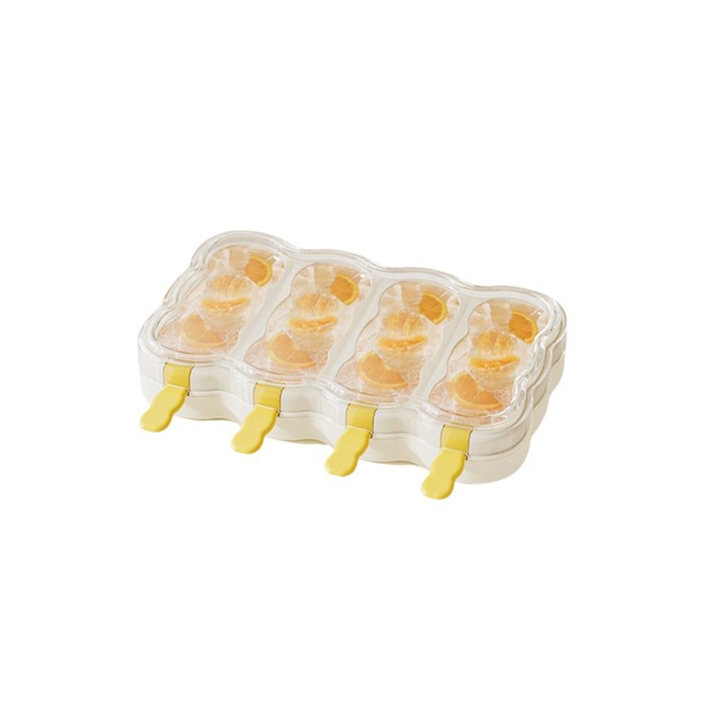 Plastic Sorbet Mold with Lid Ice Lolly Maker Cute Ice Lolly Mould  Freezer