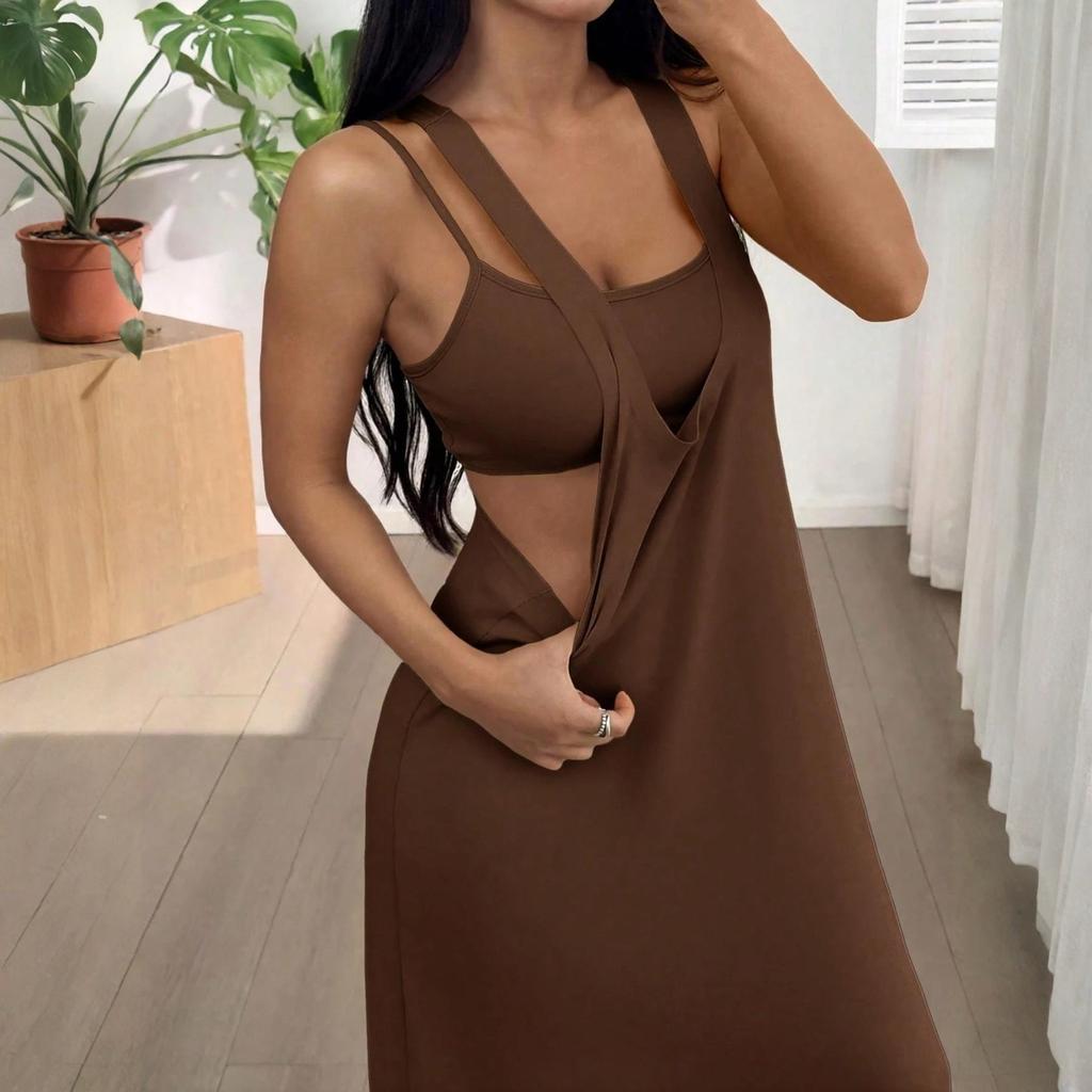 Completo da Donna Due Pezzi Abito Canotta Casual Largo Senza Maniche Outfit Estivo Tessuto Leggero Morbido Vestibilità Comoda