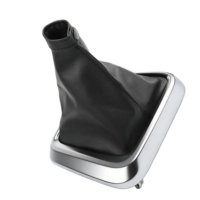 For Fiat Gear Lever Cover For Tipo II 2015+ Silver Black Leather Gear Lever Cover Direct Replacement Car Interior Accessories