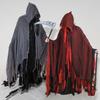 Halloween Sensenmann Kostüm Zerfetzter Umhang für Party Cosplay Schwarzes Geistergewand