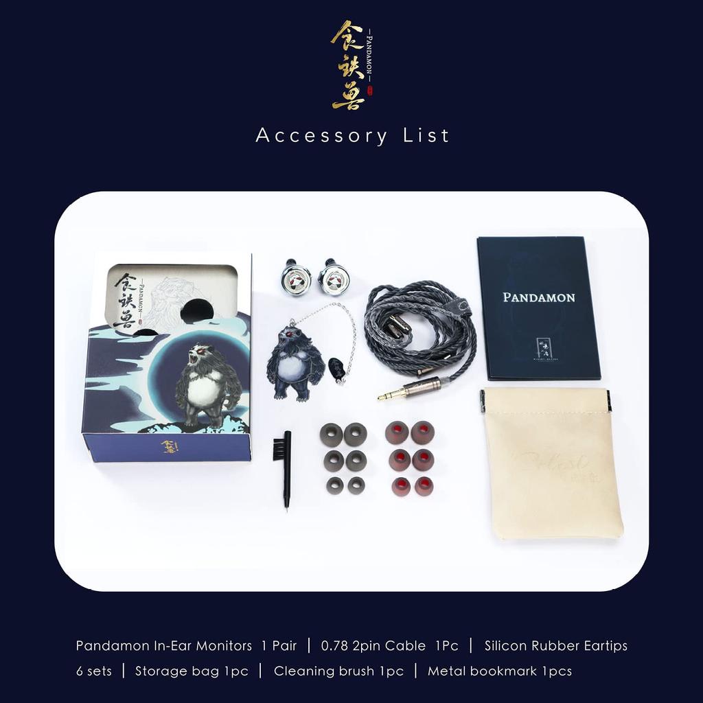 HiFiGo Kinera Celest Pandamon 10mm Square Planar Driver 2nd Generation SPD IEMs Celest In-Ear Monitors, (Kinera Pandamon)