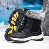 Women's Winter High-Top Non-Slip Snow Boots with Long Fur - Warm Large Size Ski Boots