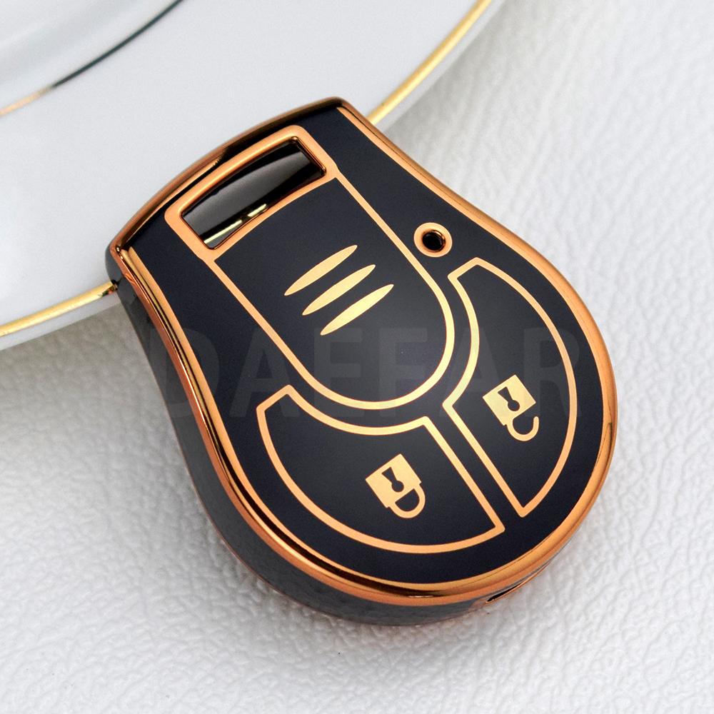 Tpu 2 Buttons Key Shell Fob Case Cover Protector For Nissan Qashqai Altima Maxima Sentra Versa Sylphy Cube Juke Rogue Micra