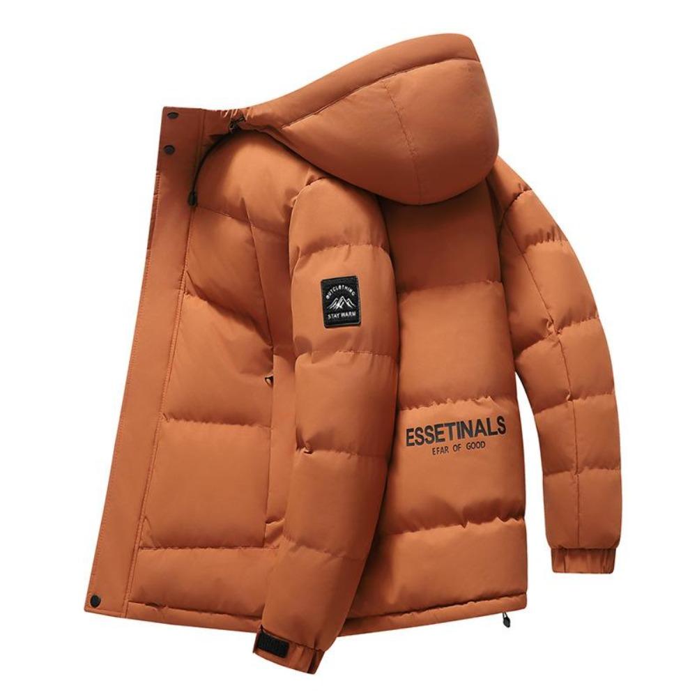 Casual Quilted Winter Jacket with Hood and Thermal Padding