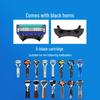 Five-Layer Manual Shaver with Gillette-Compatible Stainless Blades Exclusive Set