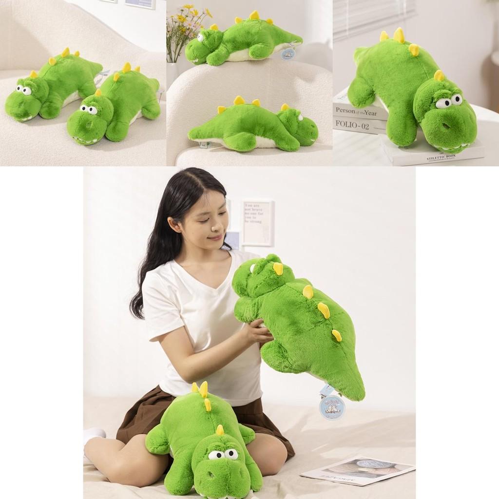 Fun And Friendly Green Dinosaur Plush Doll Great For Kids And Girls Room Decor