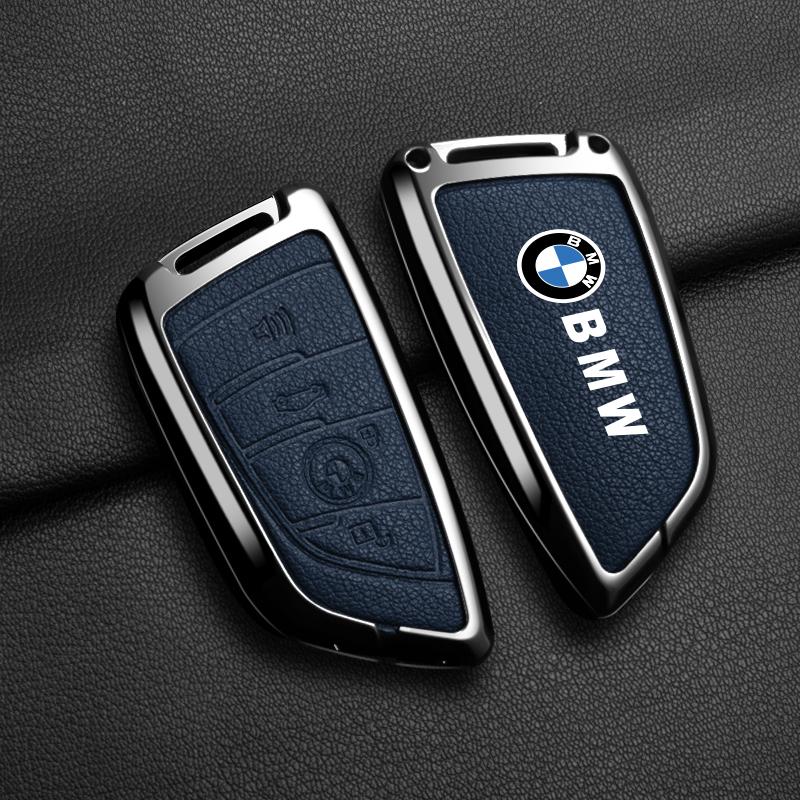 Hot 2025 Leather Car Remote Key Case Cover Shell Fob For BMW X1 X3 X5 X6 X7 1 3 5 6 7 Series G20 G30 G11 F15 F16 G01 G02 F48 Key