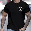 Minimal Figure Logo T-Shirt,Soft Breathable & Fade-Resistant, Classic Fit for Daily Casual Wear