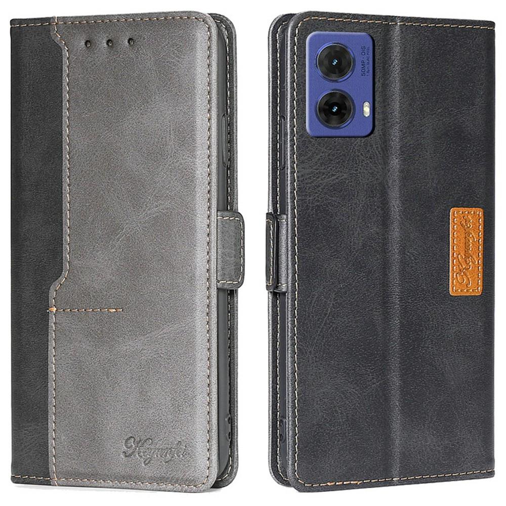 

For Motorola Moto G85 5G/S50 Neo 5G Case Contrast Color Wallet Leather Phone Cover A