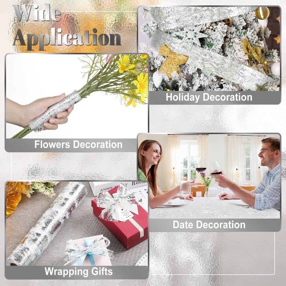 Glitter Sequin Table Runner Foil Mesh Roll Flag Tablecloth Christmas Table Runner Party Decor