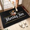 Royal Beer Theme Rectangular Area Rug, Vintage Crown Character Floor Mat, Non-Slip Washable Carpet for Bar & Man Cave Decor