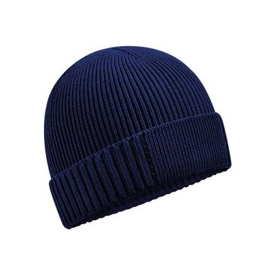 Beechfield Czapka unisex dla dorosłych z bawełny organicznej z naszywką