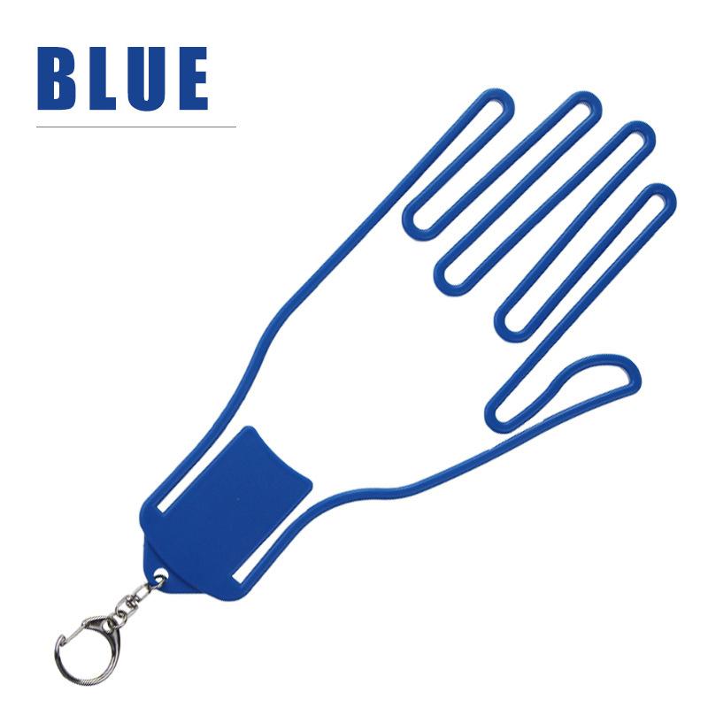 ABS Plastomer Portable Golf Glove Hanging Bracket with Backpack Carabiners Golf Anti-Sweat Glove Hard Holder