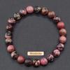 Beaded bracelet powder crystal garnet natural stone tiger's eye stone bead string natural crystal bracelet design