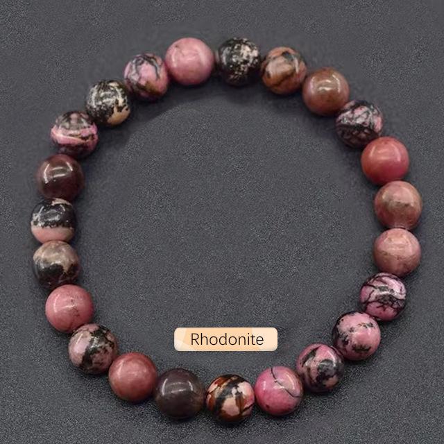 Beaded bracelet powder crystal garnet natural stone tiger's eye stone bead string natural crystal bracelet design