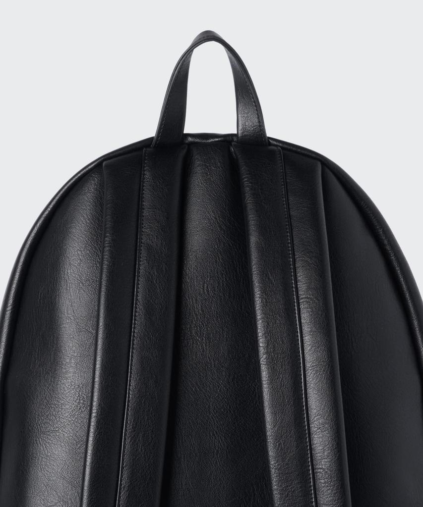 Musinsa Standard Synthetic Leather Backpack [Black]