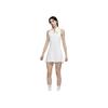 Nike Dri-Fit Court Victory Solid Versatile Comfortable Casual Tennis Sleeveless Dress Women Dresses White DD8731-100