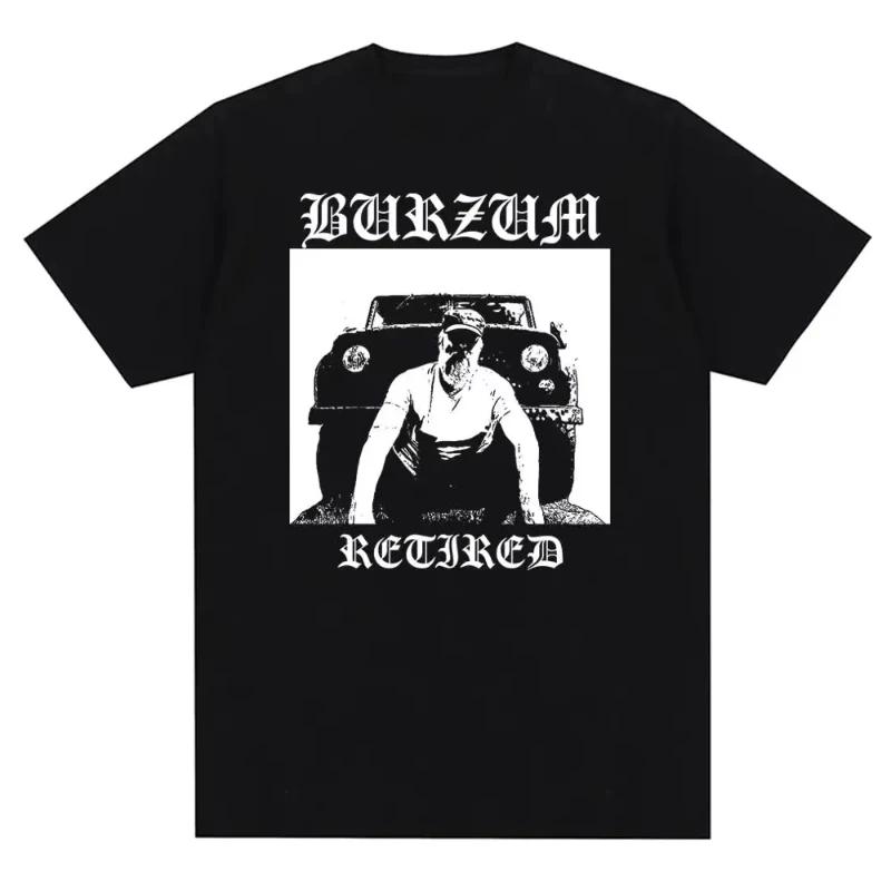 

Vintage Metal Band Burzums Album Cover Print Music T Shirt Men Women Fashion Casual Short Sleeve Plus Size T Shirt Unisex 4XL