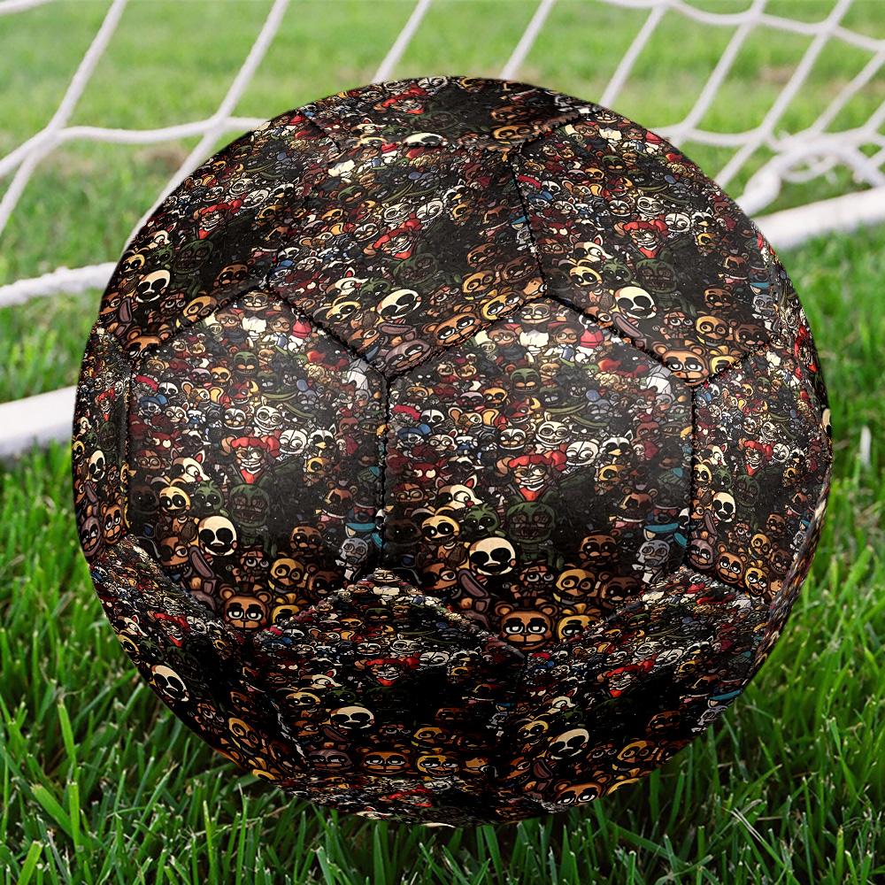 Five Nights at Freddy's Print Size 5 Soccer Ball, Standard Match Football for Sports Game and Team Practice, Ideal Gift for Soccer Fans