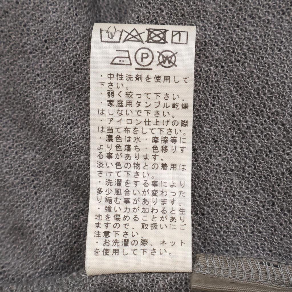 JURGEN LEHL [/24 Year Old Model] J0143UB041 Cotton X Linen Sleeveless Knit Top/ Tops M grayUsed